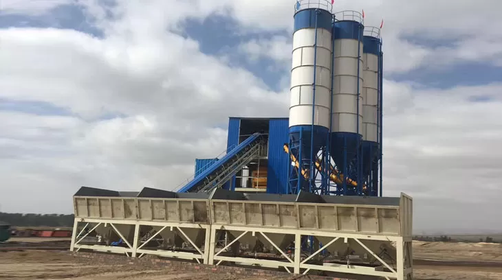 HZS120  Concrete Batching Plant in Kaduna